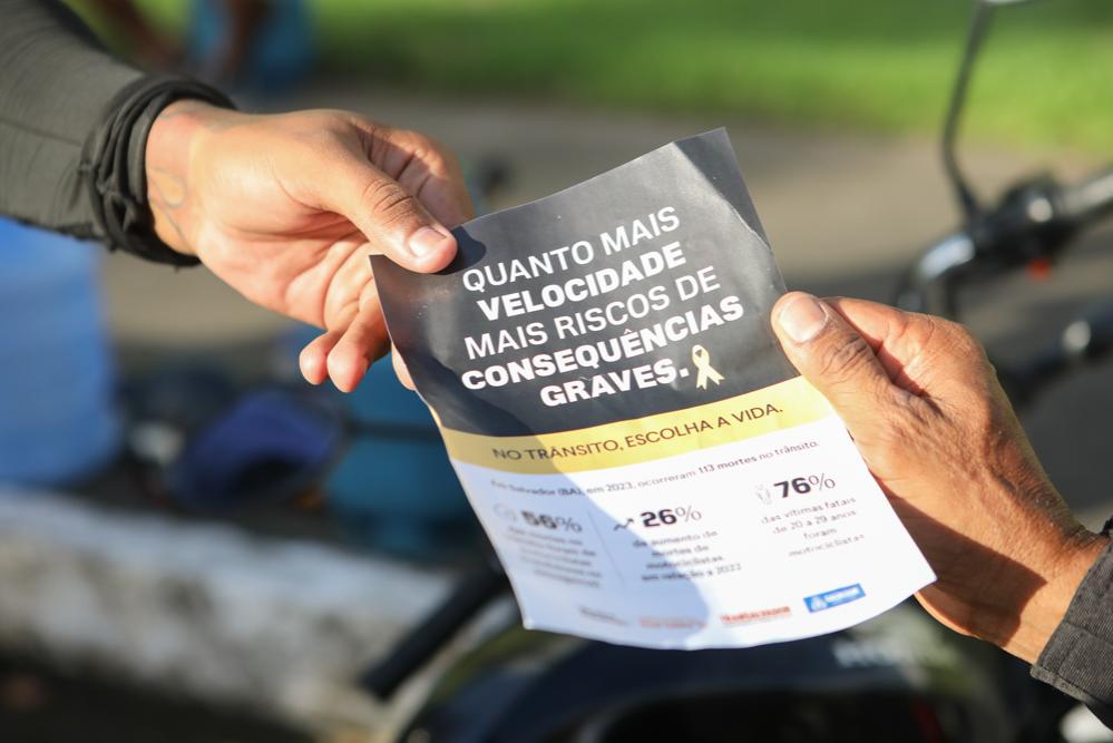 Campanha em Salvador alerta para os perigos do excesso de velocidade – Secretaria de Comunicação