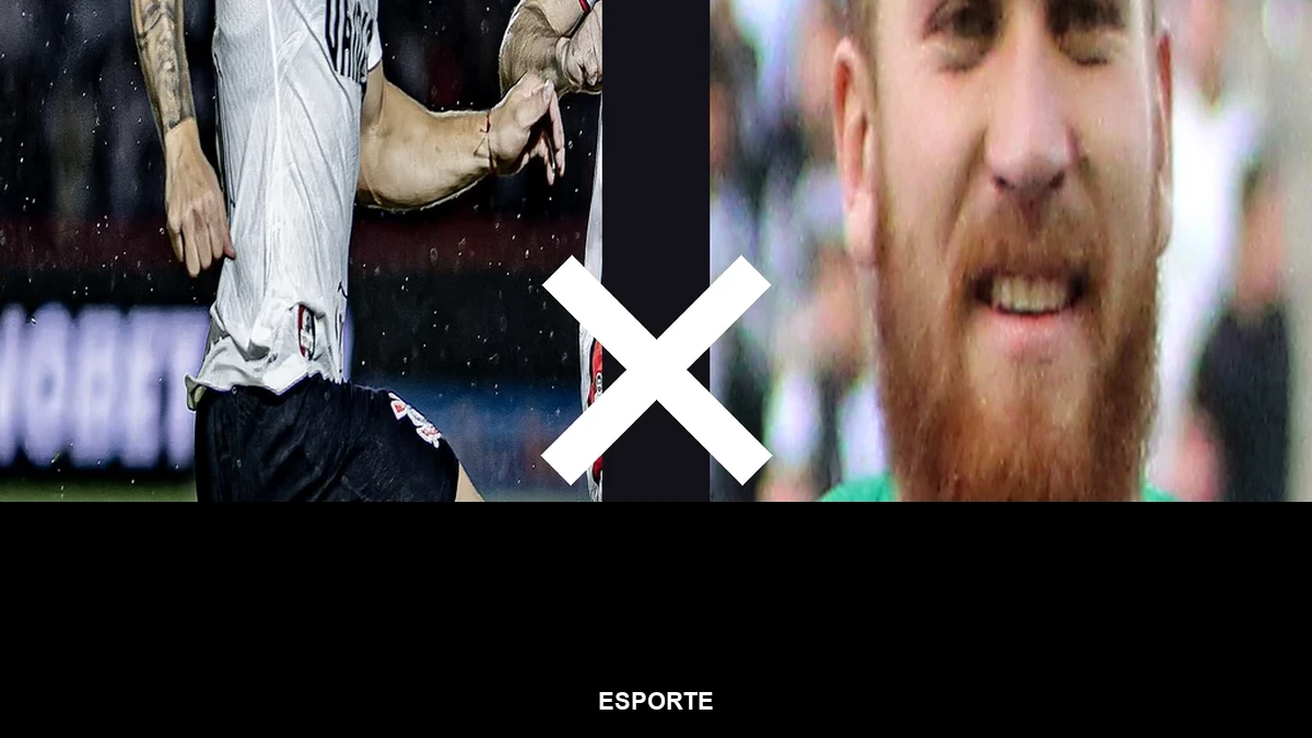 Banner com o nome da categoria Esporte sobre composição com fotos de Garro e Pitta