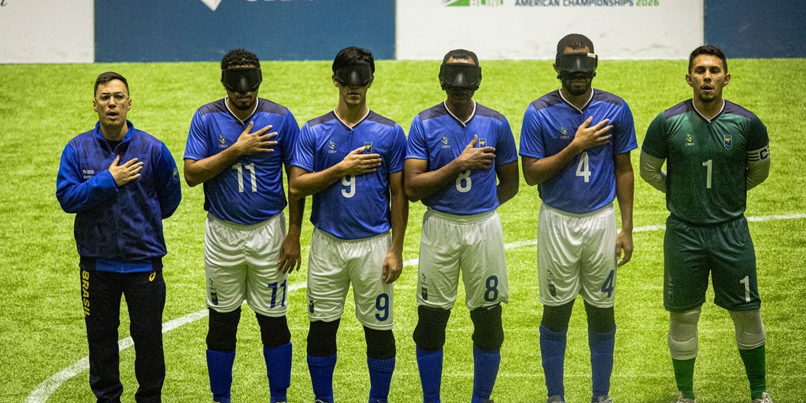 Brasil encara Costa Rica na semi da Copa América de futebol de cegos